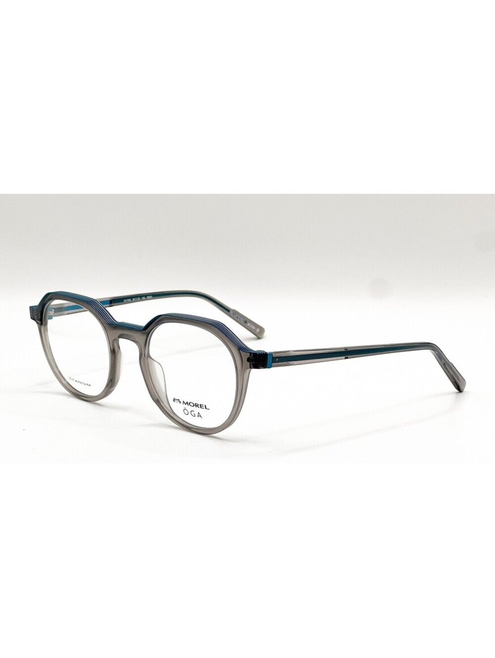 Morel Oga 10174O GB03 Gray Round Authentic Eyeglass Frames 50-22